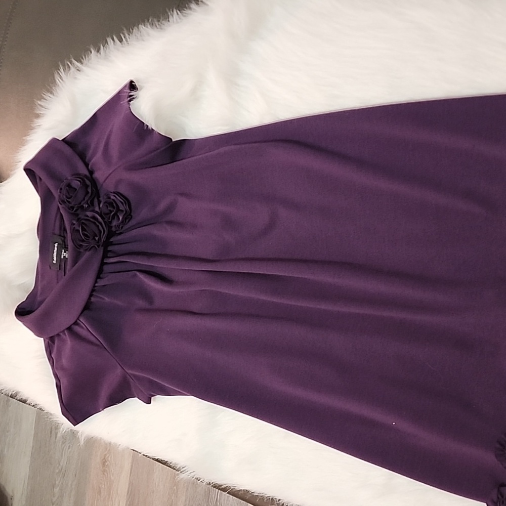 R & M Richard's tall size 14 eggplant color dress - Picture 1 of 4